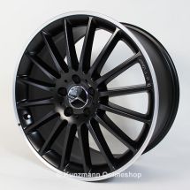 AMG 19 inch velgenset zwart met zilveren rand CLA W117 Sty­­ | A17640105027X36-CLA