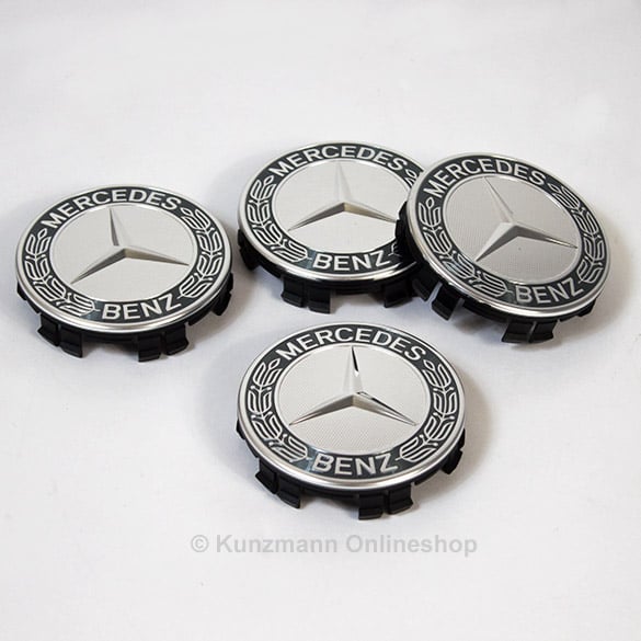 Lorbeerkranz Nabendeckel in grau Original Mercedes-Benz | A17140001257P70