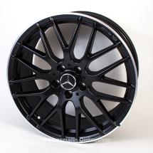 AMG 19 Zoll Felgensatz A-Klasse W176 Kreuzspeichen-Design A45 AMG glanzgedreht schwarz matt | A17640109007X71-A