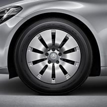 Mercedes-Benz 16 Zoll Felgensatz | C-Klasse W205 | 10-Loch-Rad | vanadium silber | A205401010/0007X45-Satz