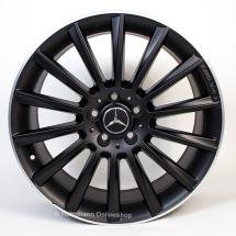 C 43 AMG 19-Zoll Felgensatz Mercedes-Benz C-Klasse W205 Vielspeichen-Rad schwarz matt | A2054015400/66007X71-Satz