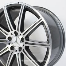 CLS 63 AMG 19-inch alloy wheel set | 10-spoke alloy wheels | Mercedes-Benz CLS W218 | titanium gray | 218-AMG10-19