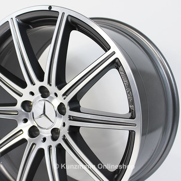 CLS 63 AMG 19-inch alloy wheel set | 10-spoke alloy wheels | Mercedes-Benz CLS W218 | titanium gray | 218-AMG10-19 CLS 63 AMG 19-inch alloy wheel set | 10-spoke alloy wheels | Mercedes-Benz CLS W218 | titanium gray | 218-AMG10-19