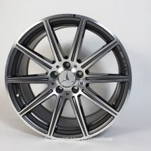CLS 63 AMG 19-inch alloy wheel set | 10-spoke alloy wheels | Mercedes-Benz CLS W218 | titanium gray | 218-AMG10-19