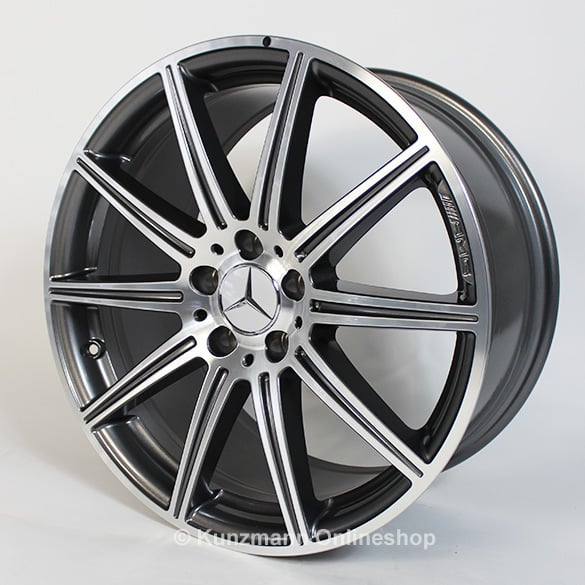 CLS 63 AMG 19-inch alloy wheel set 10-spoke alloy wheels Mercedes-Benz CLS W218 titanium gray