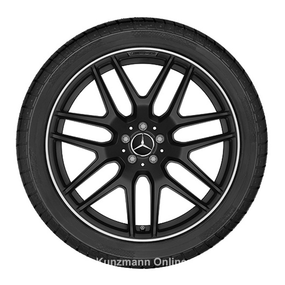 22 Zoll AMG Felgensatz Kreuzspeichen schwarz matt GLE Coupé C292 Original Mercedes-Benz | A29240124007X71/25007X71