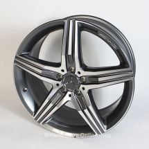 AMG 5-Speichen Felgen Satz | 20 Zoll | S-Klasse W222 | Original Mercedes-Benz | titangrau | A2224011200/1300-7X21