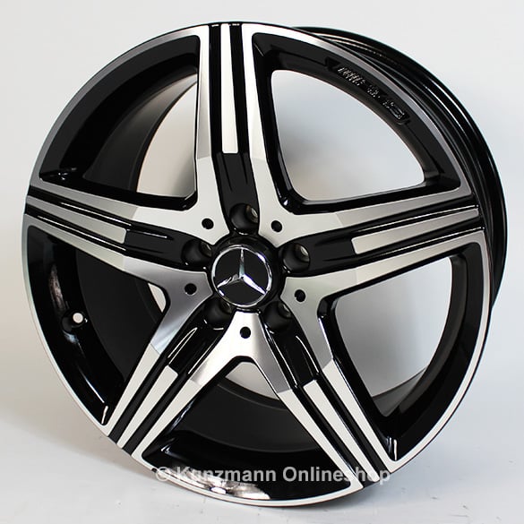 AMG 18-inch alloy wheel set 5-spoke design SLK R172 Original Mercedes-Benz black