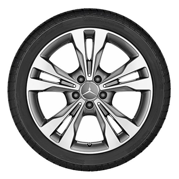 18 Zoll Felgensatz | 5-Doppelspeichen-Rad | Mercedes-Benz V-Klasse | tremolit-grau | A44740144007X44-Satz 18 Zoll Felgensatz | 5-Doppelspeichen-Rad | Mercedes-Benz V-Klasse | tremolit-grau | A44740144007X44-Satz
