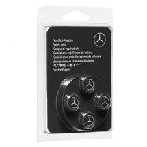 Ventilzierkappen Set 4-teilig schwarz Original Mercedes-Benz | B66472002