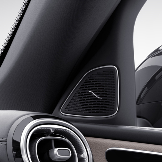 Cubierta de altavoz Burmester Clase C 206 original Mercedes-Benz | burmester-206-1