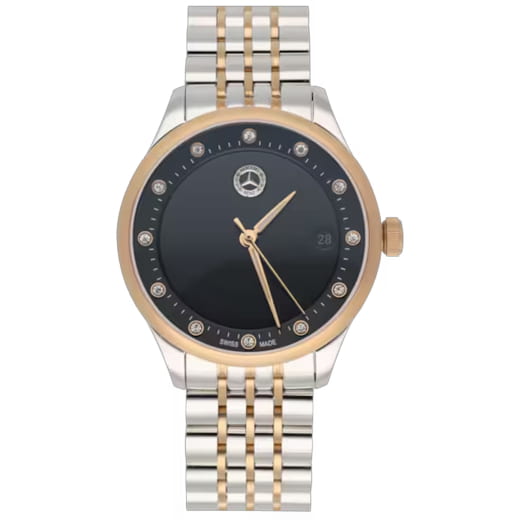 Reloj de pulsera para mujer Classic Elegance oro rosado plata original Mercedes-Benz | B66041753