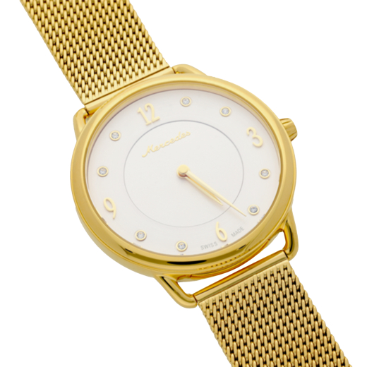 Reloj de pulsera para mujer dorado Classic Lady Original Mercedes-Benz | B66045748