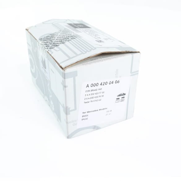 AMG rear brake pads set AMG GT C192 Genuine Mercedes-AMG | A0004200406-C192 AMG rear brake pads set AMG GT C192 Genuine Mercedes-AMG | A0004200406-C192