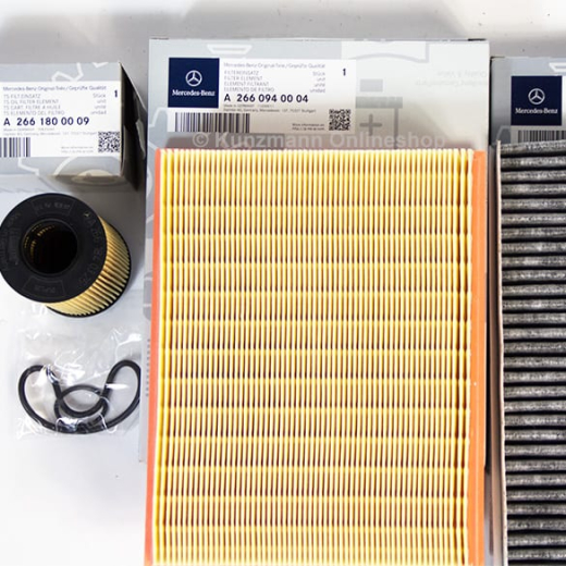 Kit filtri originali Mercedes-Benz Classe A W169 Classe B W245 benzina | Filterpaket-W245/W169-Benziner