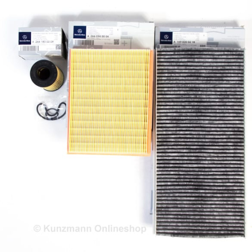 Kit filtri originali Mercedes-Benz Classe A W169 Classe B W245 benzina | Filterpaket-W245/W169-Benziner
