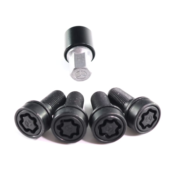 wheel lock kit | black | 14 x 1,5 x 27 | Genuine Mercedes-Benz | A0019901607