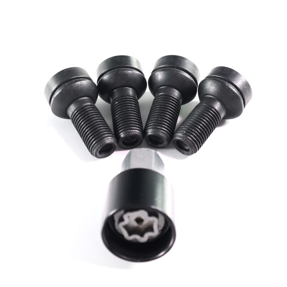 wheel lock kit | black | 14 x 1,5 x 27 | Genuine Mercedes-Benz | A0019901607