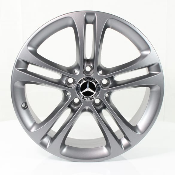 17 inch rim set A-Class W177 5-twin-spoke-wheel grey genuine Mercedes-Benz