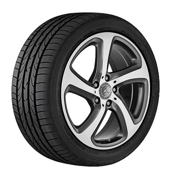 18 inch light alloy wheel set | E-Class Coupé C238 | 5-spoke-wheel | genuine Mercedes-Benz | A2134013200/3300-7X44-238