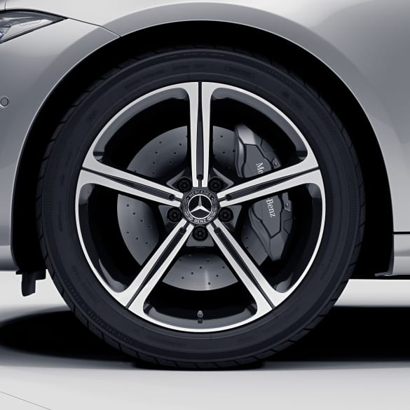 19 inch rim set CLS C257 5-spoke-wheel black genuine Mercedes-Benz