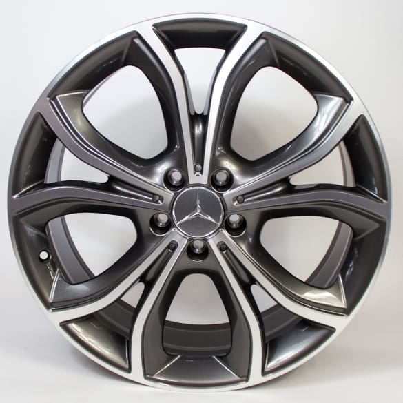 20 inch light alloy wheel set | E-Class Coupé C238 | 5-twin spoke | genuine Mercedes-Benz | A2384010100/0200-7X44-238
