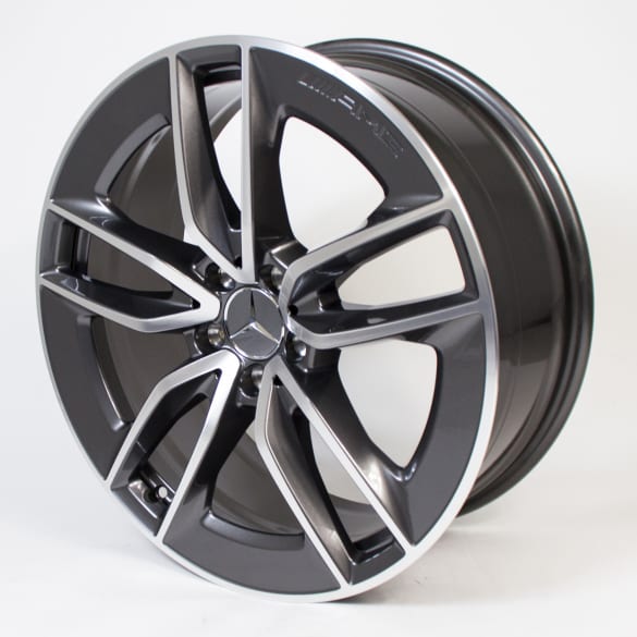 AMG 20 inch 5-double-spoke grey CLS C257 genuine Mercedes-Benz rim set  | A2574013100/2200-7X44