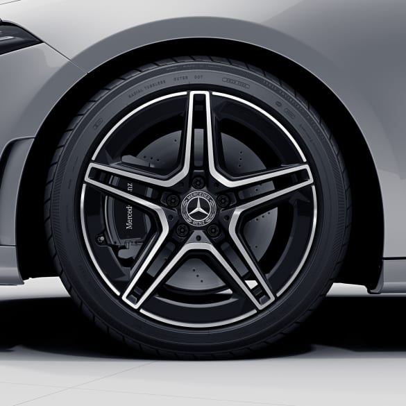AMG 18 inch 5-double-spoke black A-Class W177 genuine Mercedes-Benz rim set  | A17740115007X23-177
