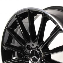 AMG 19 inch multi-spoke A-Class W177 genuine Mercedes-Benz rim set black shiny | A17740116007X72-177