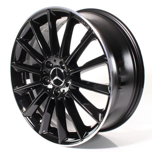 AMG 19 inch multi-spoke A-Class W177 genuine Mercedes-Benz rim set black shiny | A17740116007X72-177