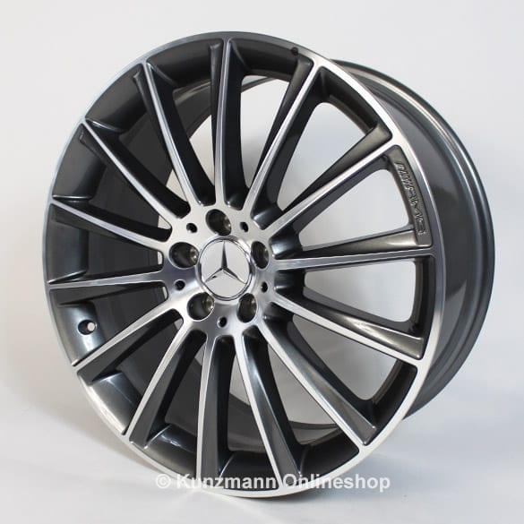 AMG 20 inch rim set CLS C257 multi-spoke-wheel grey genuine Mercedes-Benz