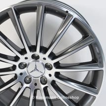 AMG 20 inch multi-spoke CLS C257 genuine Mercedes-Benz rim set himalaya grey | A2574011900/2000-7X21