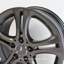 genuine Mercedes-Benz 5-Double-Spoke rims | CLA-Class W117 | 17 inch grey tremolit | A24640110027X28-CLA