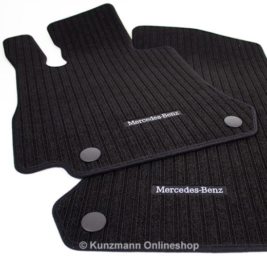 Ribbed floor mats 2-piece set front GLC Coupé C253 black | A25368053019G32-C253