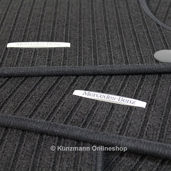 Car rib floor mats Mercedes C-Class W204 | original Mercedes-Benz in black