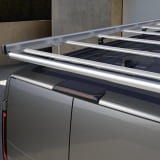 Rodillo de carga para baca Kia PV5 aluminio plata