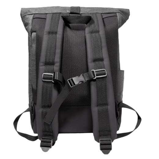 Roll-top backpack carbon black Genuine smart | 10021544