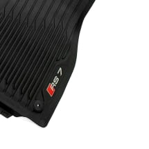 RS7 Gummi Fußmatten Audi A7 C8 Sportback 2-teilig vorne Schwarz | 4K8061221A 041
