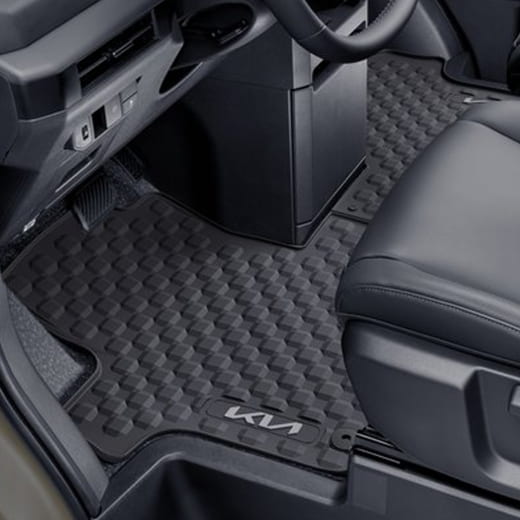 Rubber car mats KIA PV5 2-piece front black | SW131ADE001