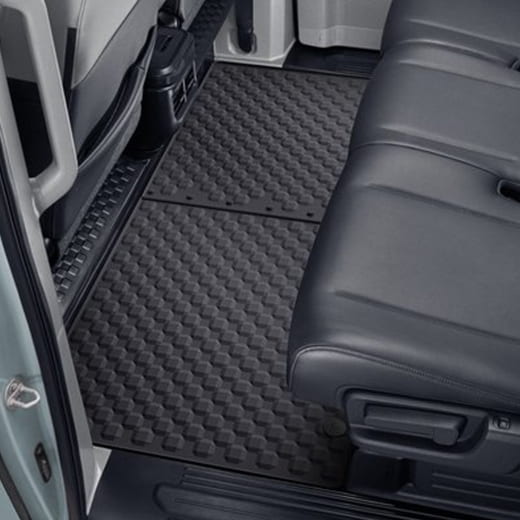 Rubber car mats KIA PV5 2-piece rear black | SW131ADE002