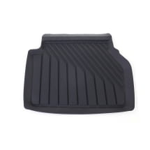 S-Line rubber floor mats rear Audi Q6 e-tron black 2-piece | 4P0061511