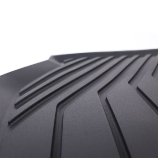 S-Line rubber floor mats rear Audi Q6 e-tron black 2-piece | 4P0061511