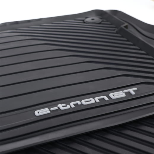 Rubber floor mats Audi e-tron GT front 2-piece black | 4J3061501 041