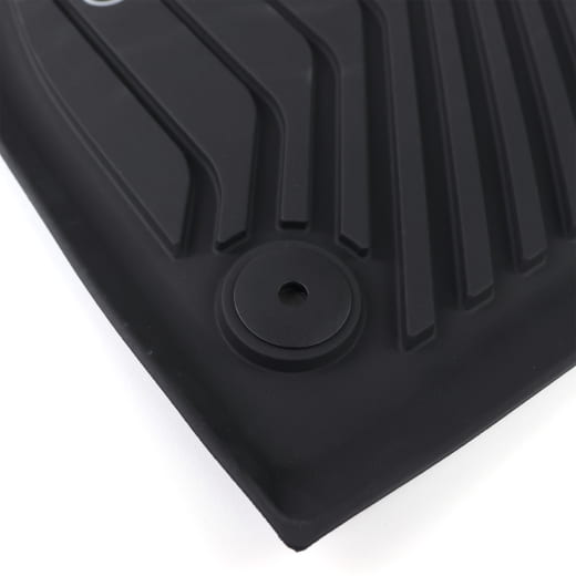 Rubber floor mats Audi Q5 GU front 2-piece black | 8MB061501