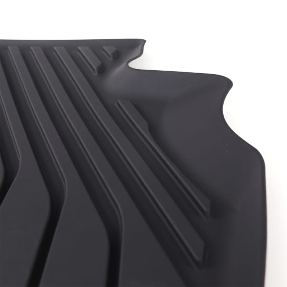 Rubber floor mats Audi Q5 GU rear 2-piece black | 8MA061511
