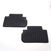 Rubber floor mats Audi Q5 GU rear 2-piece black | 8MA061511