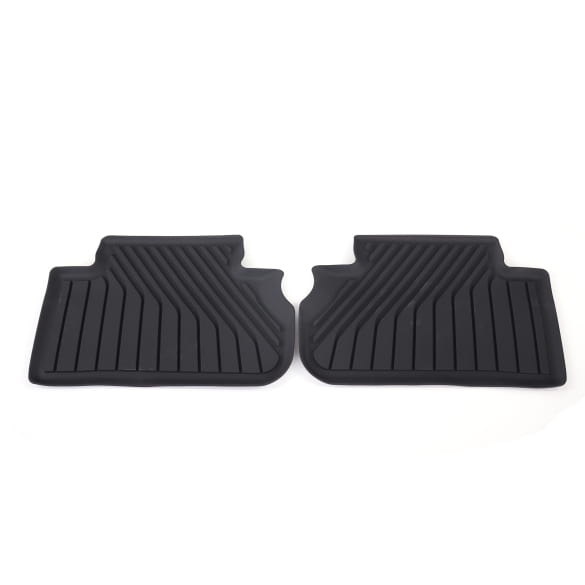 Rubber floor mats Audi Q5 GU rear 2-piece black