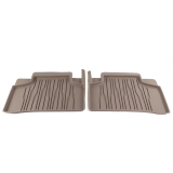Rubber floor mats balao brown 2-piece rear EQS V297 Genuine Mercedes-Benz