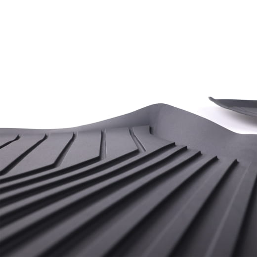 Rubber floor mats front Audi A6 C9 FN black 2-piece | 4P1061501