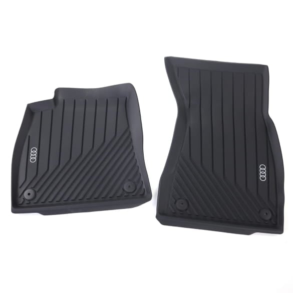 Rubber floor mats  Audi A6 C9 FN black 2-piece front